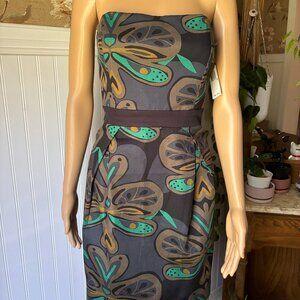 NWT French Connection Strapless Dress with Pockets 10